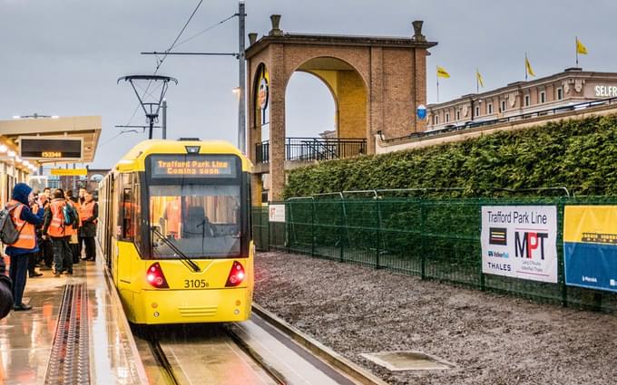New Trafford Metrolink opens