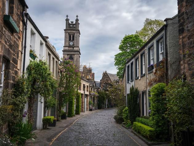 Edinburgh cobbled street